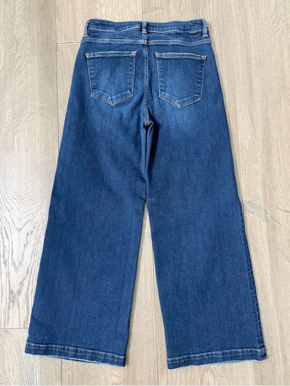 Risen Jeans High Rise Wide Leg Crop Jeans Style RDP5921 7/28 - Picture 2 of 12